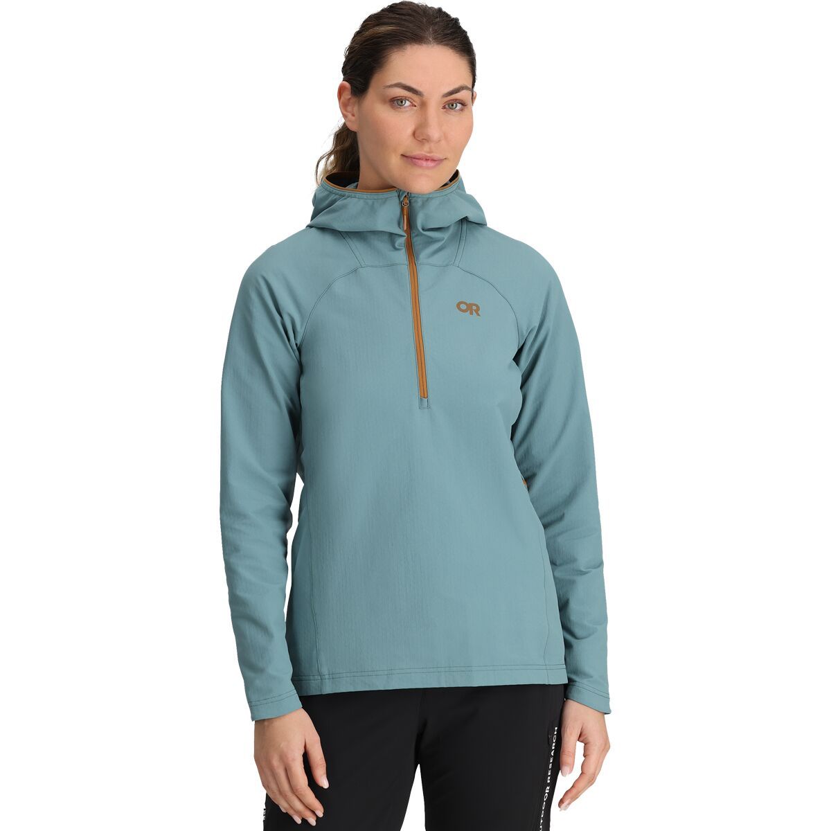 Image of Outdoor Research Freewheel 1/2-Zip Hoodie - Women's Neptune, L