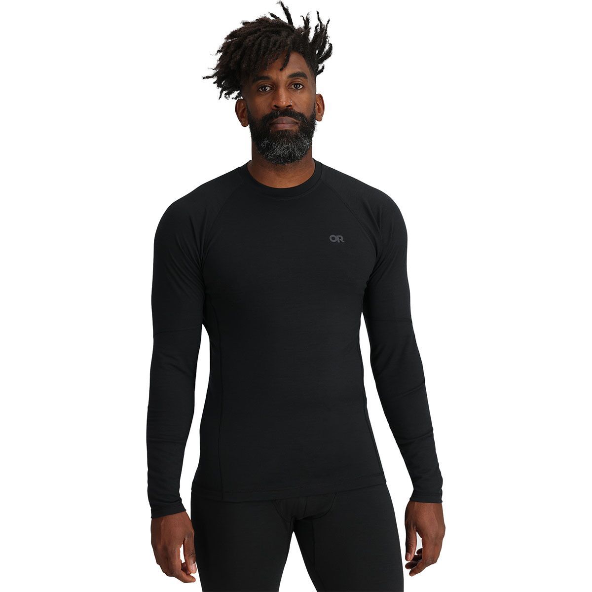 Image of Outdoor Research Alpine Onset Merino 150 Crew Top - Men's Black, M