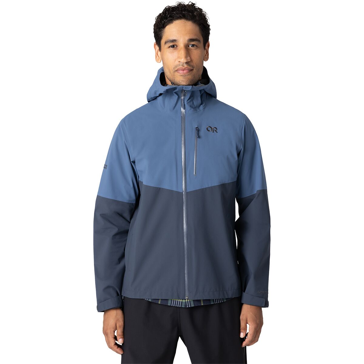 Image of Outdoor Research Foray 3L Jacket - Men's Skyline/Atlantic, XL