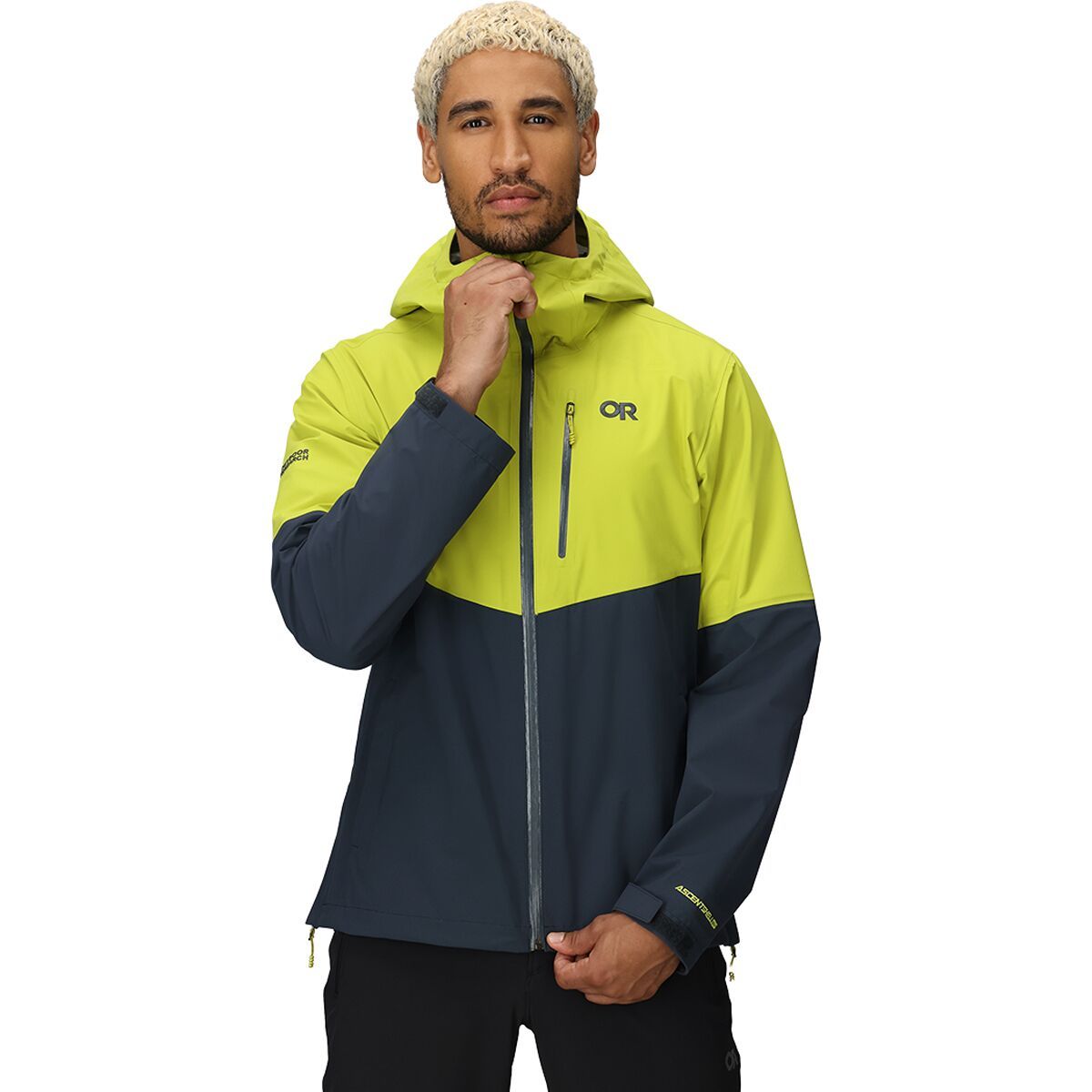 Image of Outdoor Research Foray 3L Jacket - Men's Viper/Atlantic, M