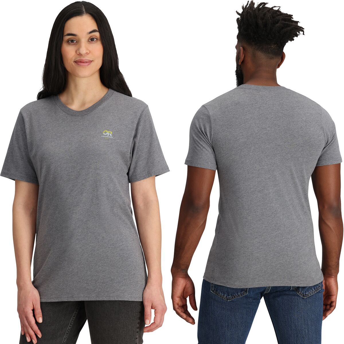 Image of Outdoor Research Glacier Logo T-Shirt Charcoal Heather, L