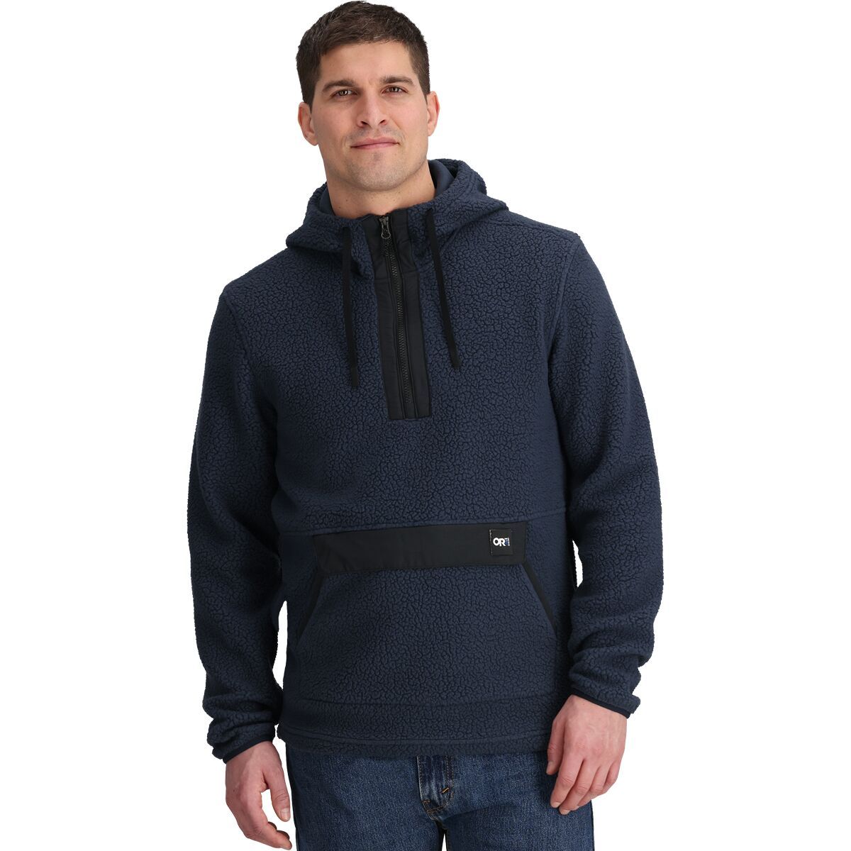 Image of Outdoor Research Grayland Fleece Pullover Hoodie - Men's Dark Navy, M