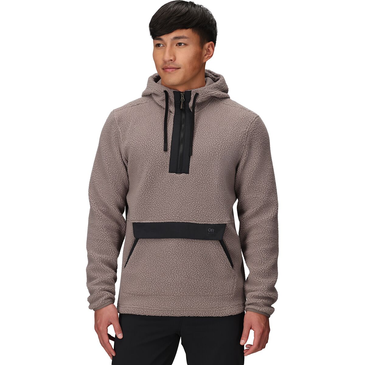 Image of Outdoor Research Grayland Fleece Pullover Hoodie - Men's Sable, XXL