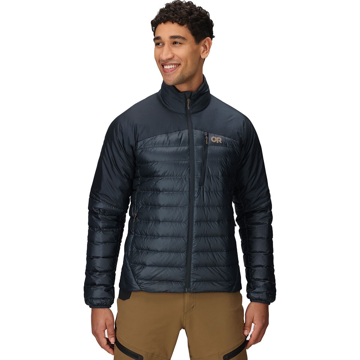 Image of Outdoor Research Helium Down Jacket - Men's Atlantic, M