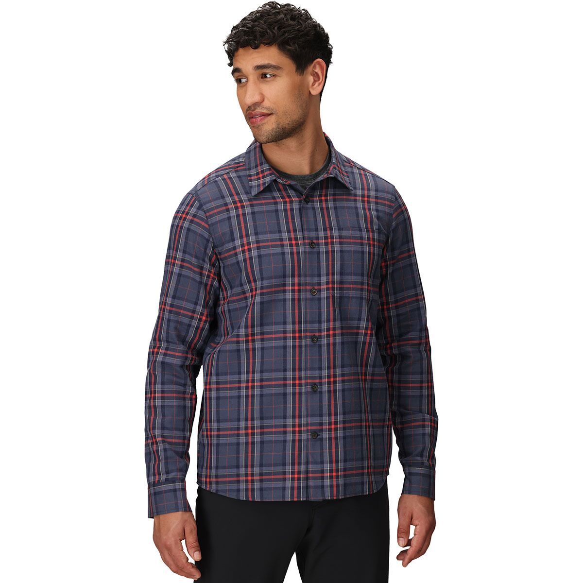 Image of Outdoor Research Ravenna Flannel Shirt - Men's Lingonberry Plaid, M