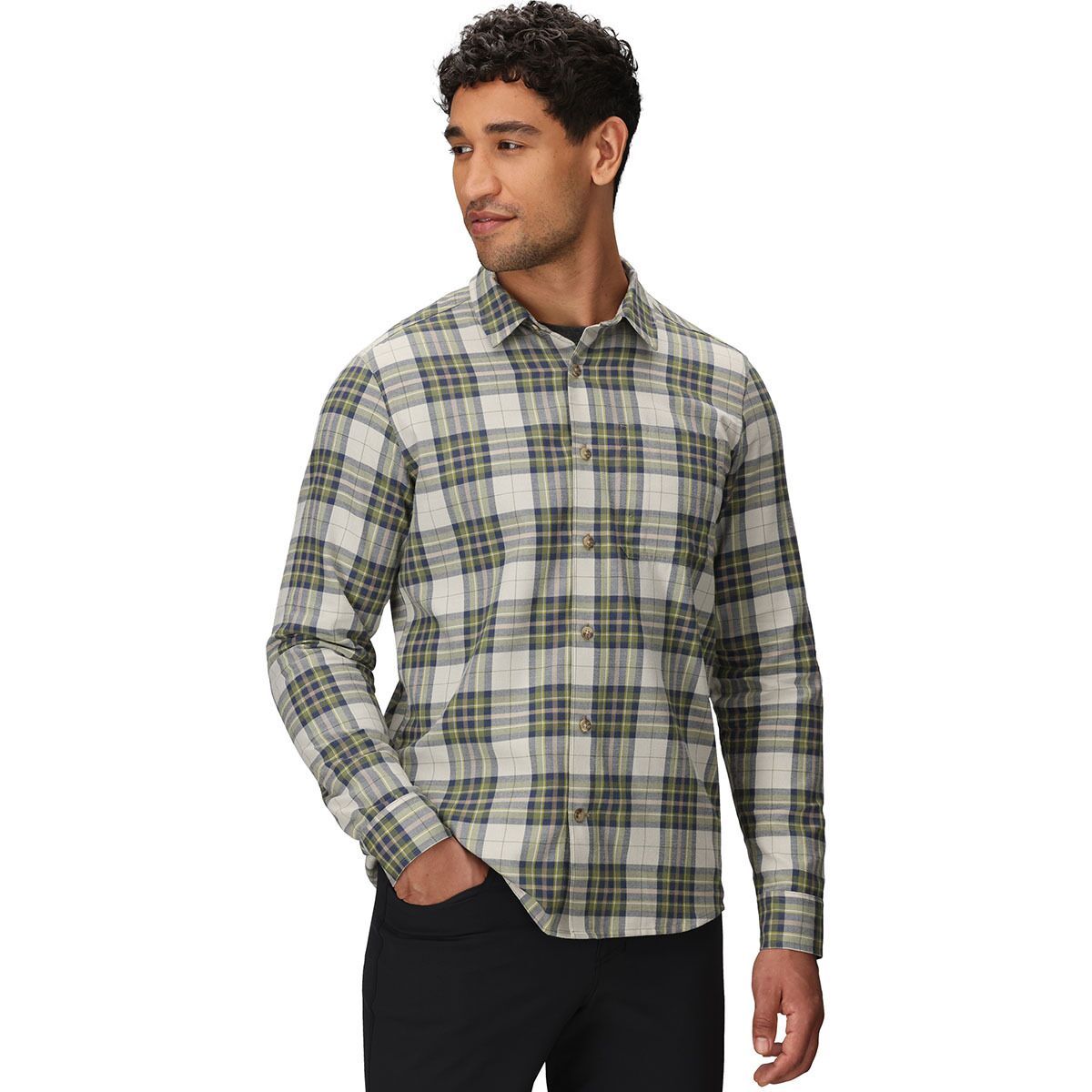 Image of Outdoor Research Ravenna Flannel Shirt - Men's Rainforest Plaid, S