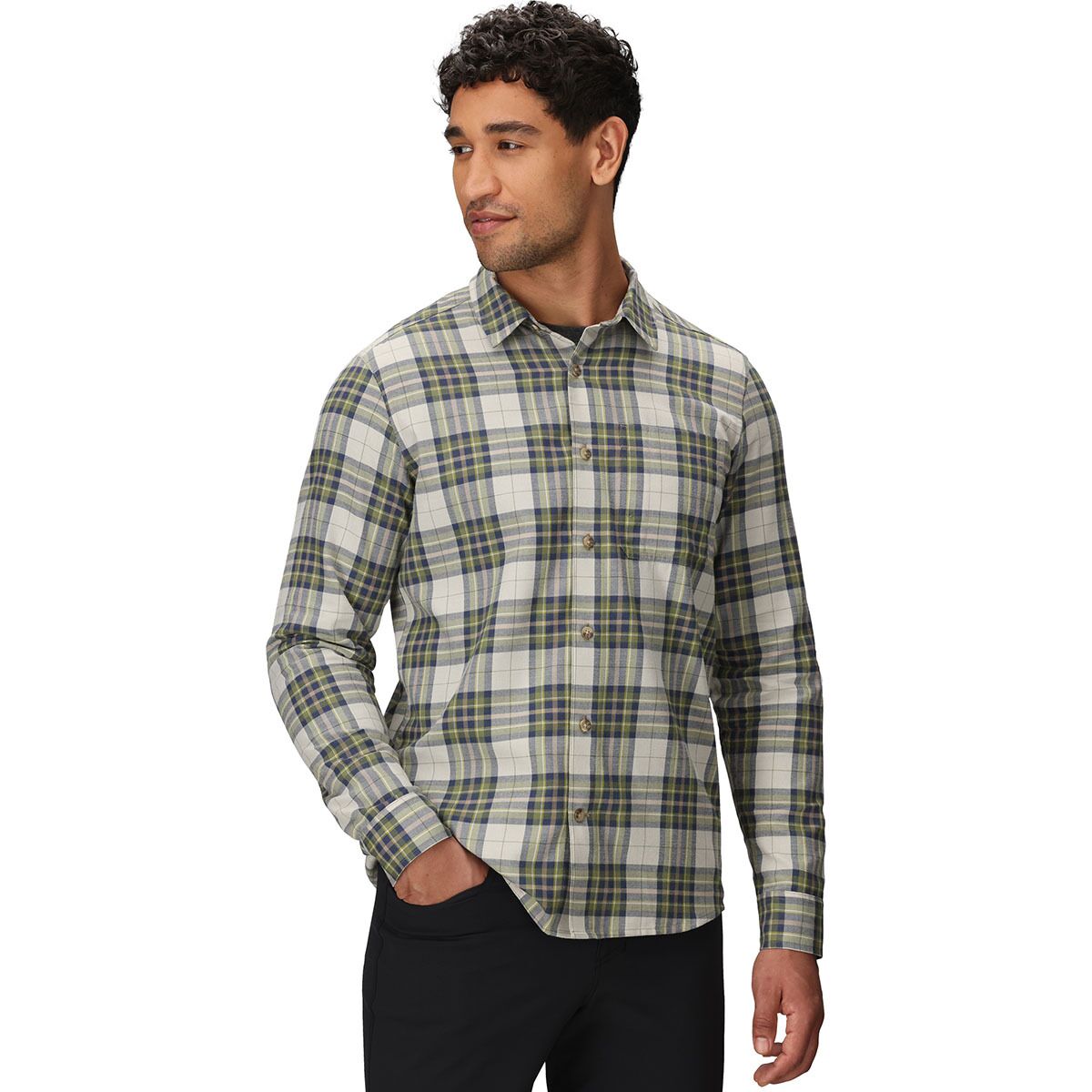 Image of Outdoor Research Ravenna Flannel Shirt - Men's Rainforest Plaid, M