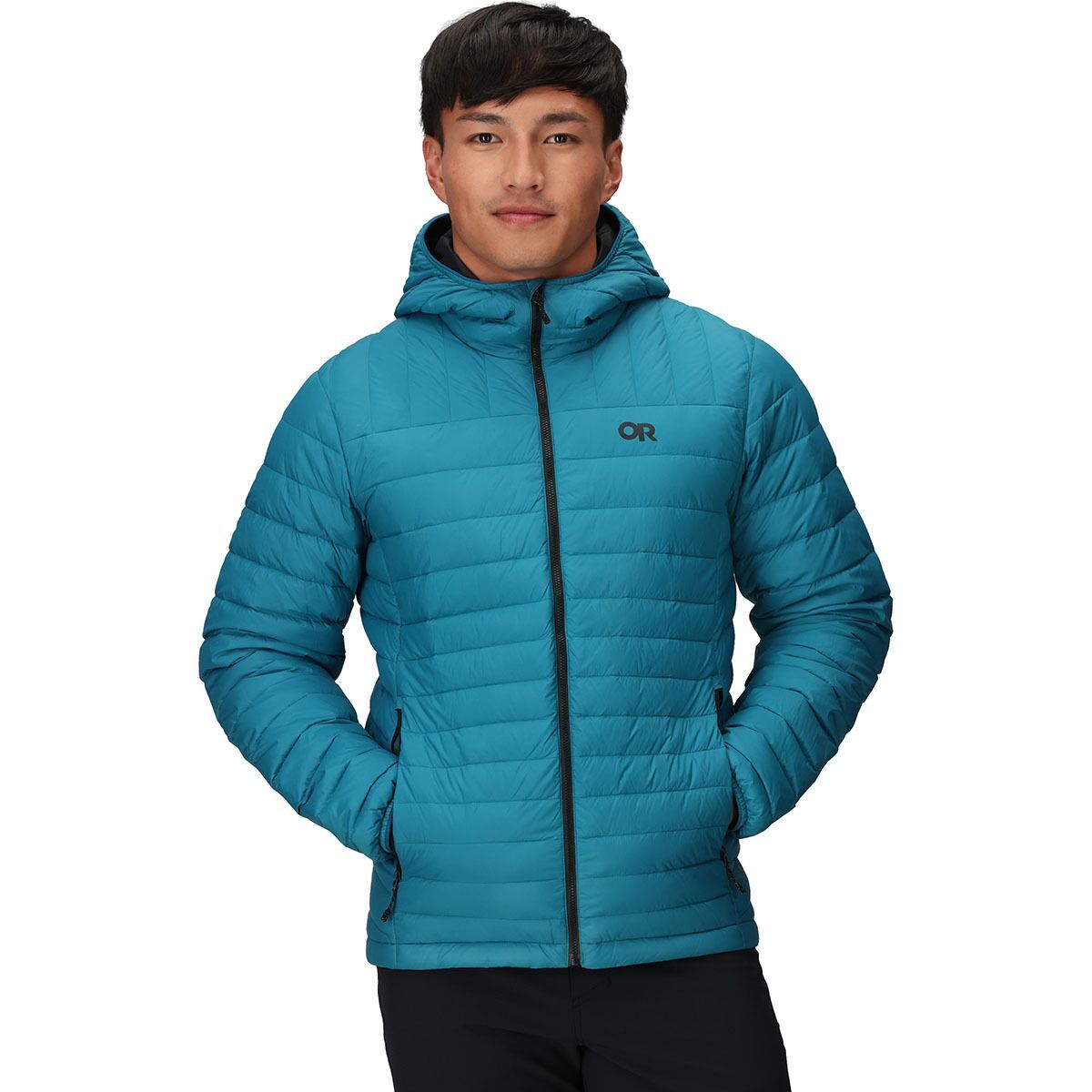 Image of Outdoor Research Transcendent Down Hoodie - Men's Aurora, XL