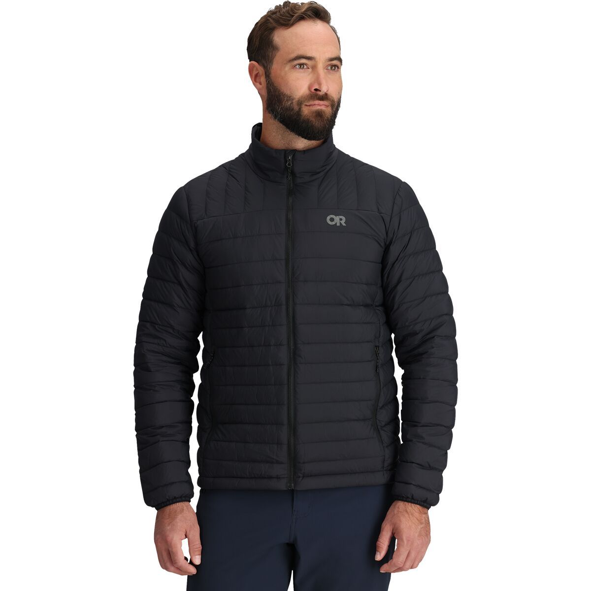 Image of Outdoor Research Transcendent Down Jacket - Men's Black, S