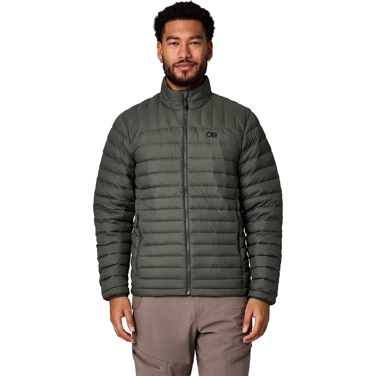 Image of Outdoor Research Transcendent Down Jacket - Men's Dark Laurel, XL