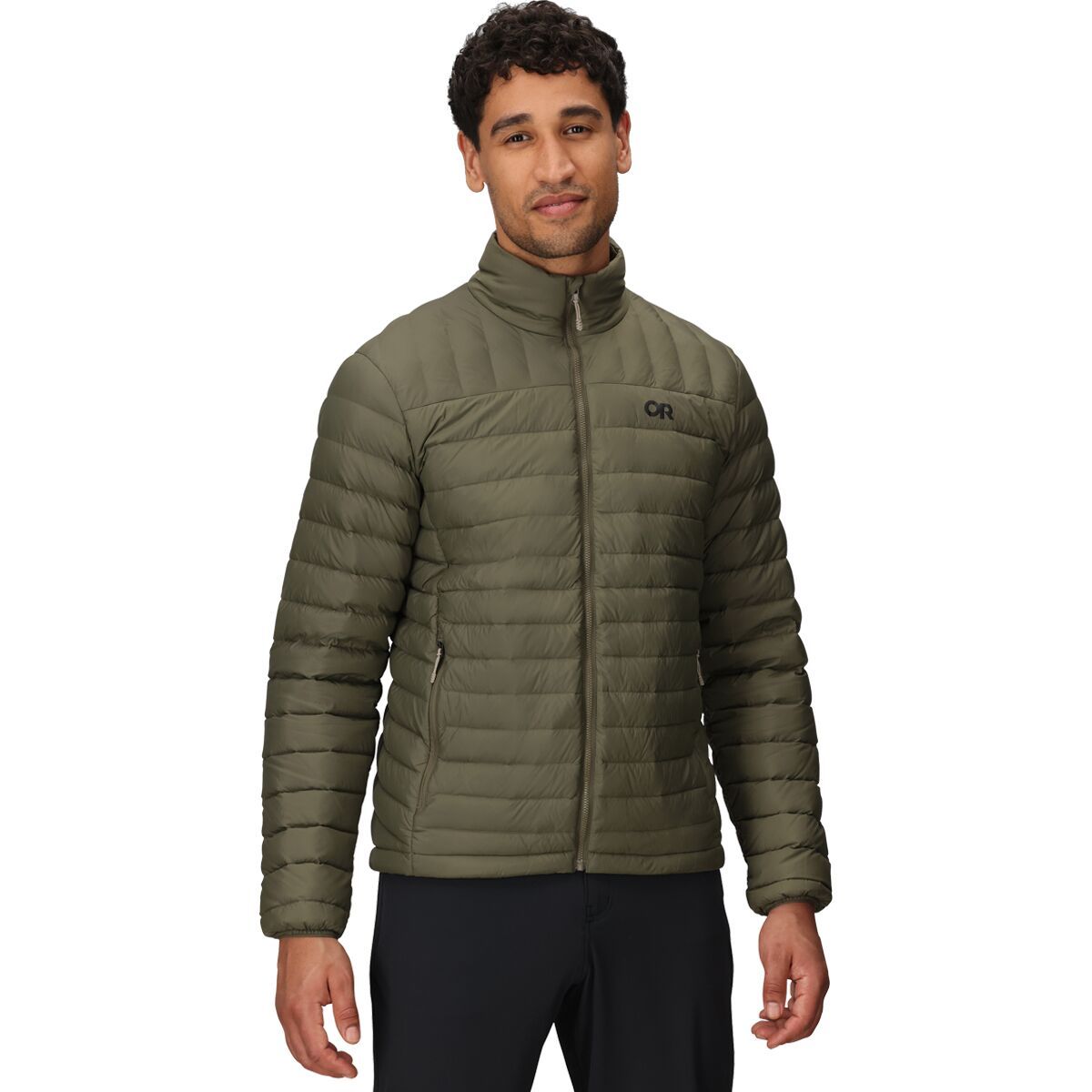 Image of Outdoor Research Transcendent Down Jacket - Men's Ranger Green, S