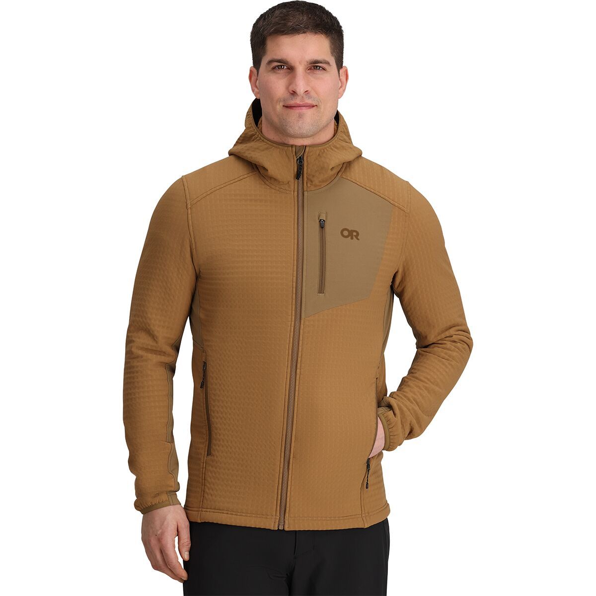 Image of Outdoor Research Vigor Plus Fleece Hoodie - Men's Coyote, M