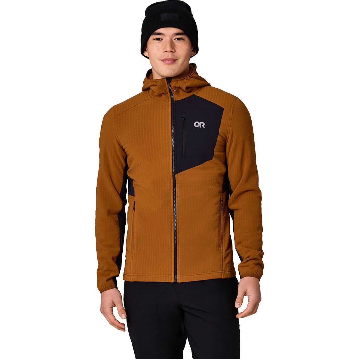Image of Outdoor Research Vigor Plus Fleece Hoodie - Men's Pecan/Black, L