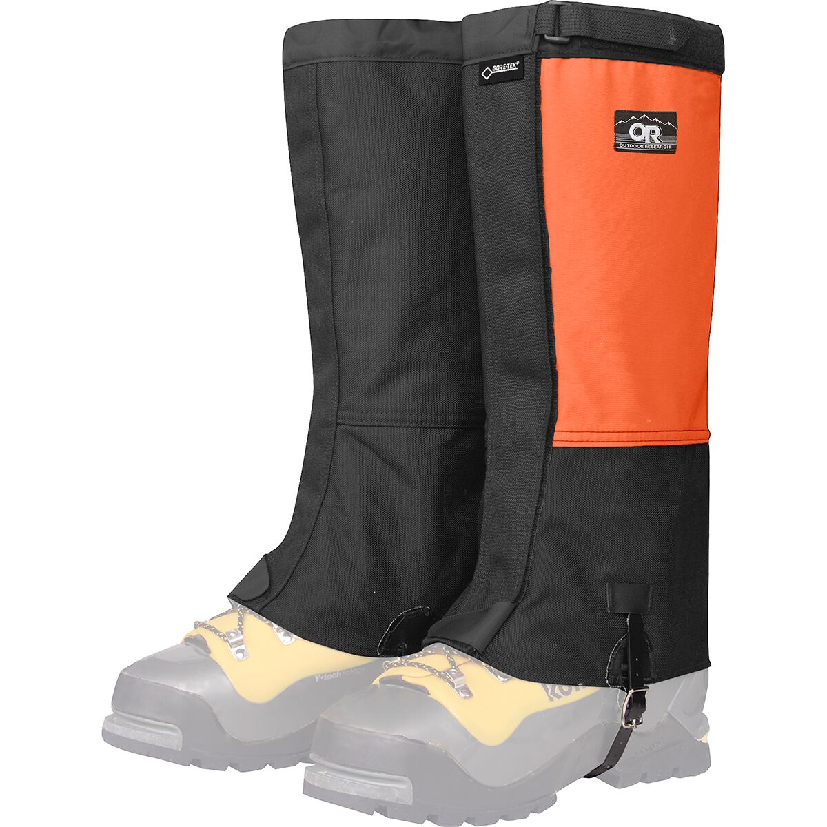 Image of Outdoor Research Expedition Crocodile Classic Gaiters Spice/Black, M