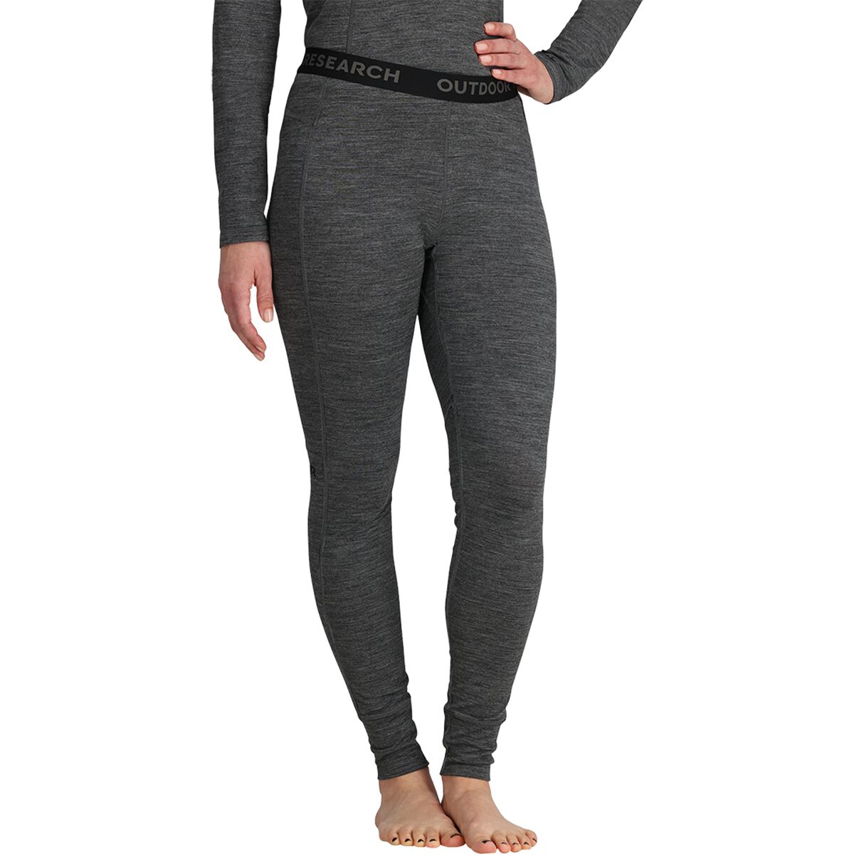 Image of Outdoor Research Alpine Onset Merino 150 Baselayer Bottom - Women's Black Heather, S
