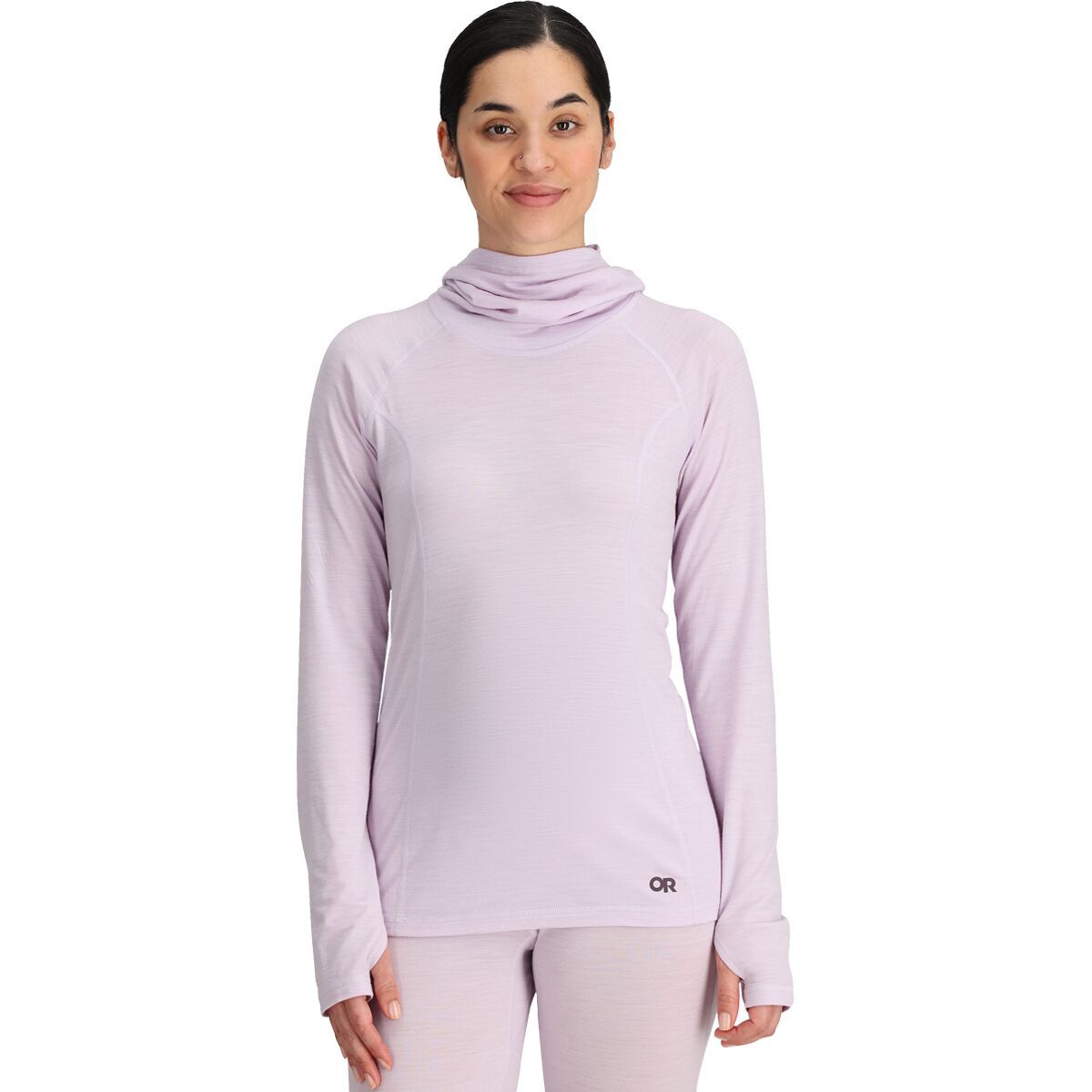 Outdoor Research Alpine Onset Merino 150 Hooded Baselayer Top - Women's Stardust Heather, S