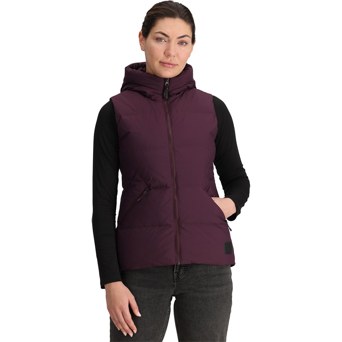 Image of Outdoor Research Coze Hooded Down Vest - Women's Amethyst, XL