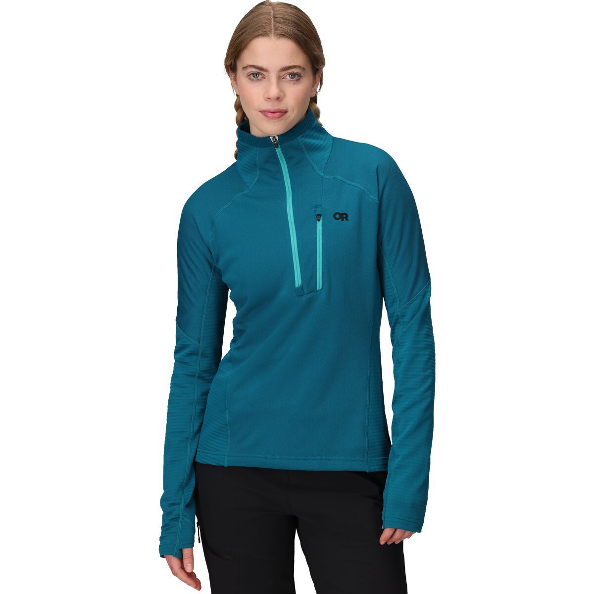 Image of Outdoor Research Deviator Fleece 1/2-Zip Pullover - Women's Aurora, S