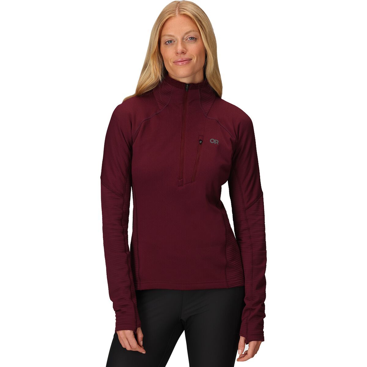 Image of Outdoor Research Deviator Fleece 1/2-Zip Pullover - Women's Winterberry, L