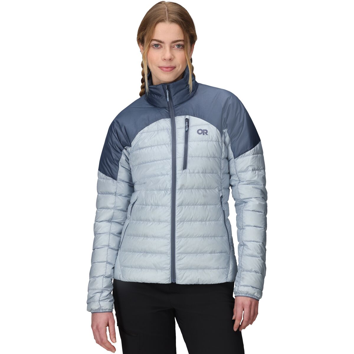 Image of Outdoor Research Helium Down Jacket - Women's Fjord/Summit, XS