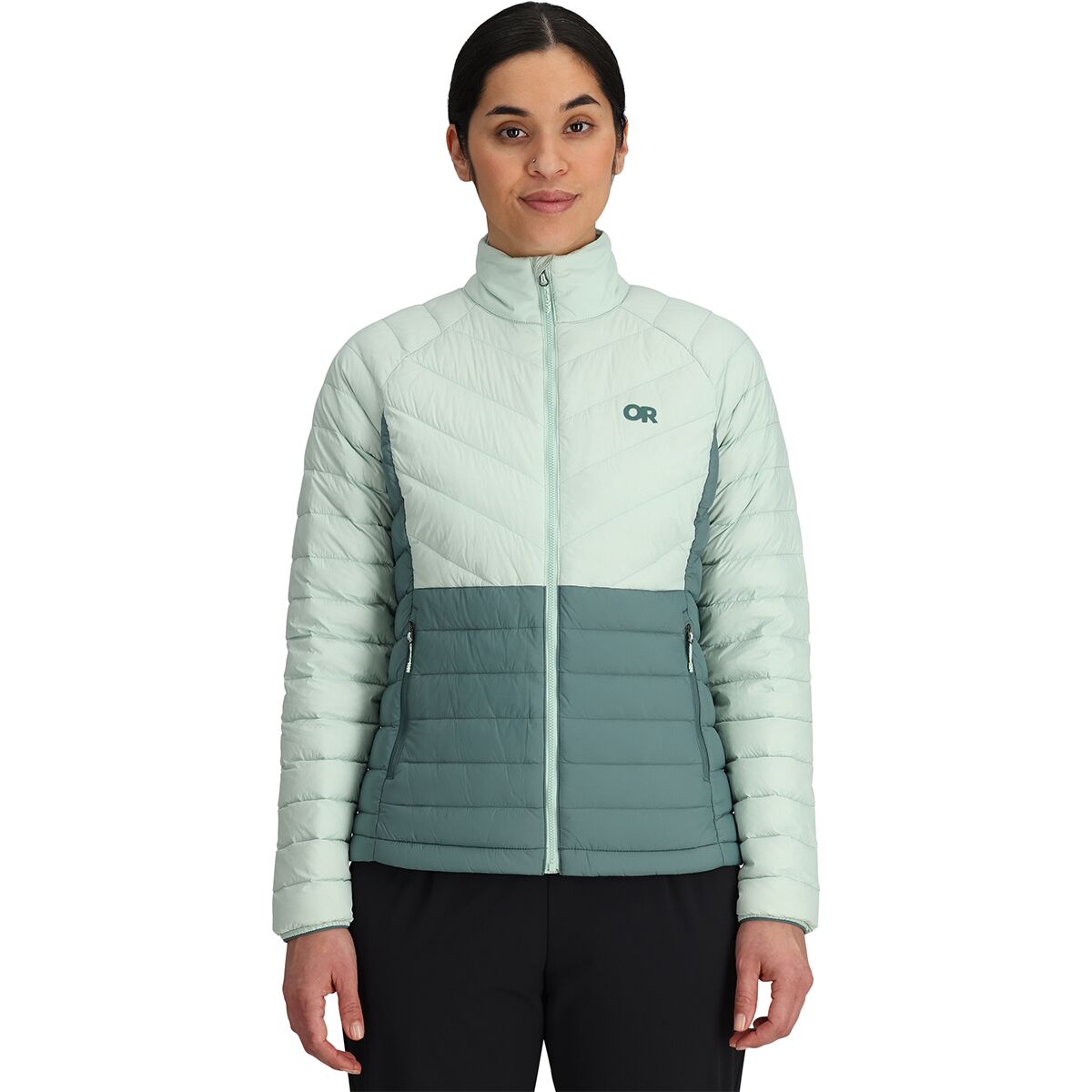 Outdoor Research Outdoor Research Transcendent Down Jacket - Women's Fresh Mint/Neptune, M