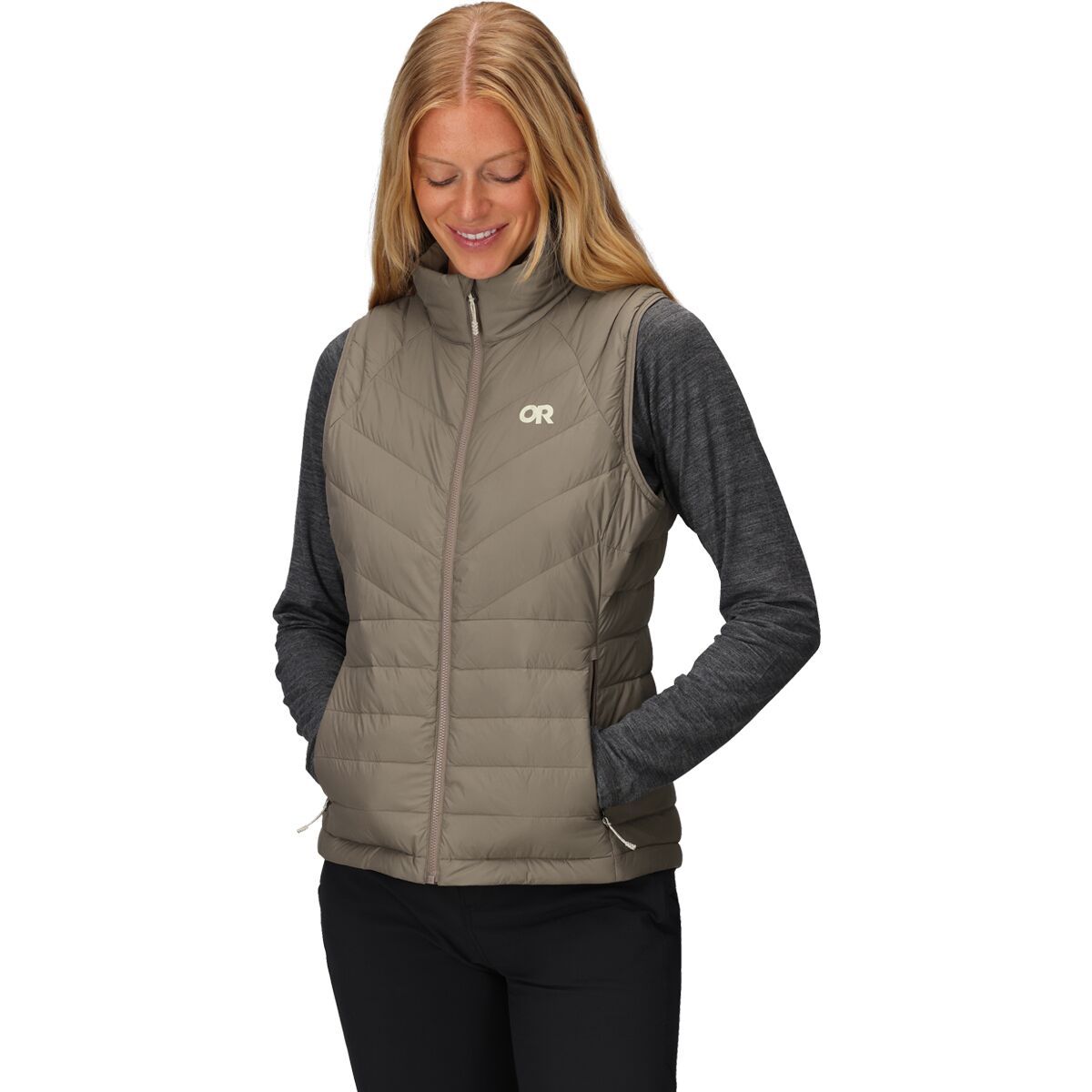 Image of Outdoor Research Transcendent Down Vest - Women's Sable, XL