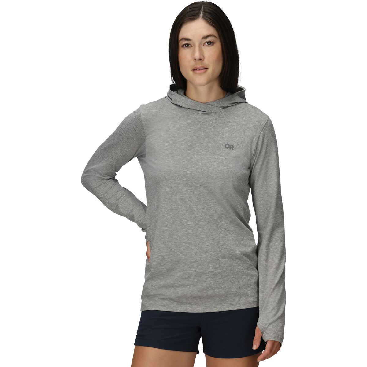 Image of Outdoor Research ActiveIce Spectrum Sun Hoodie - Women's Grey Heather, M