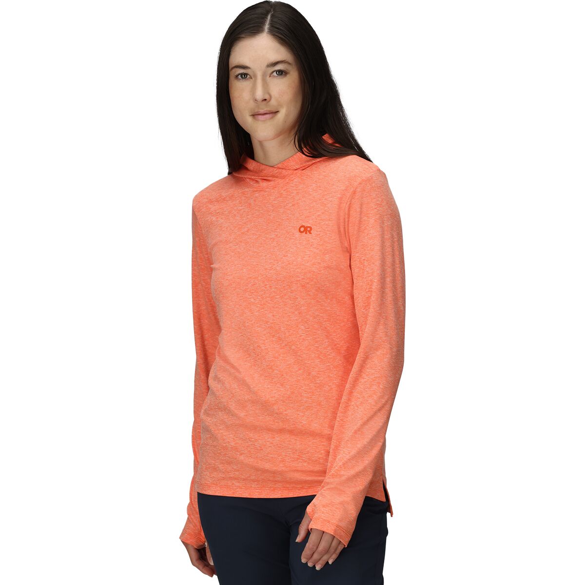 Image of Outdoor Research ActiveIce Spectrum Sun Hoodie - Women's Zest Heather, XS