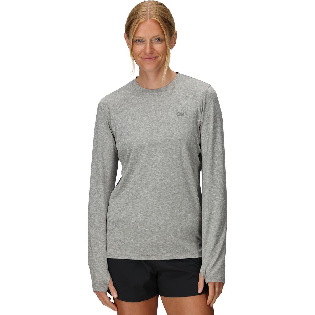 Image of Outdoor Research ActiveIce Spectrum Sun Long-Sleeve T-Shirt - Women's Grey Heather, M
