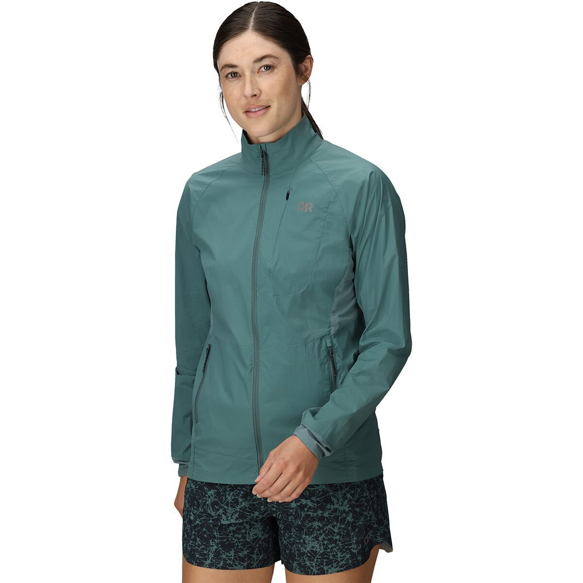 Image of Outdoor Research Deviator Wind Jacket - Women's Neptune, XL