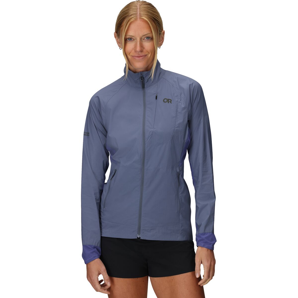 Image of Outdoor Research Deviator Wind Jacket - Women's Summit/Galactic, S
