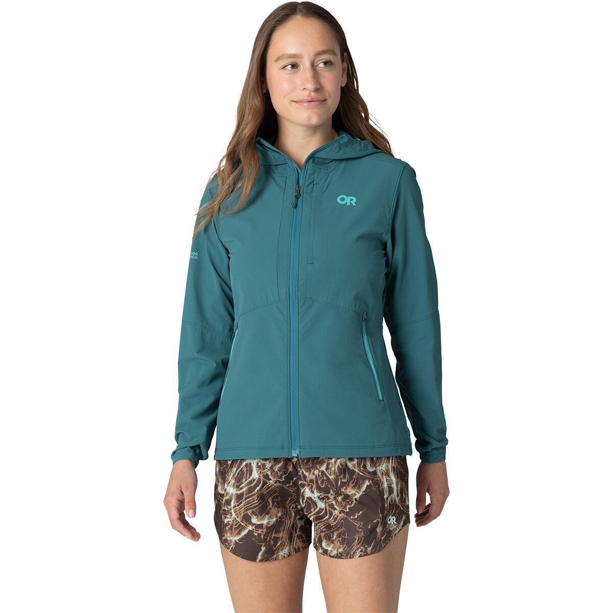 Image of Outdoor Research Ferrosi Hooded Jacket - Women's Mallard, M