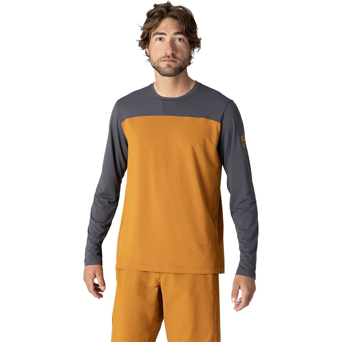 Image of Outdoor Research Freewheel Long-Sleeve Jersey - Men's Storm/Sedona, L