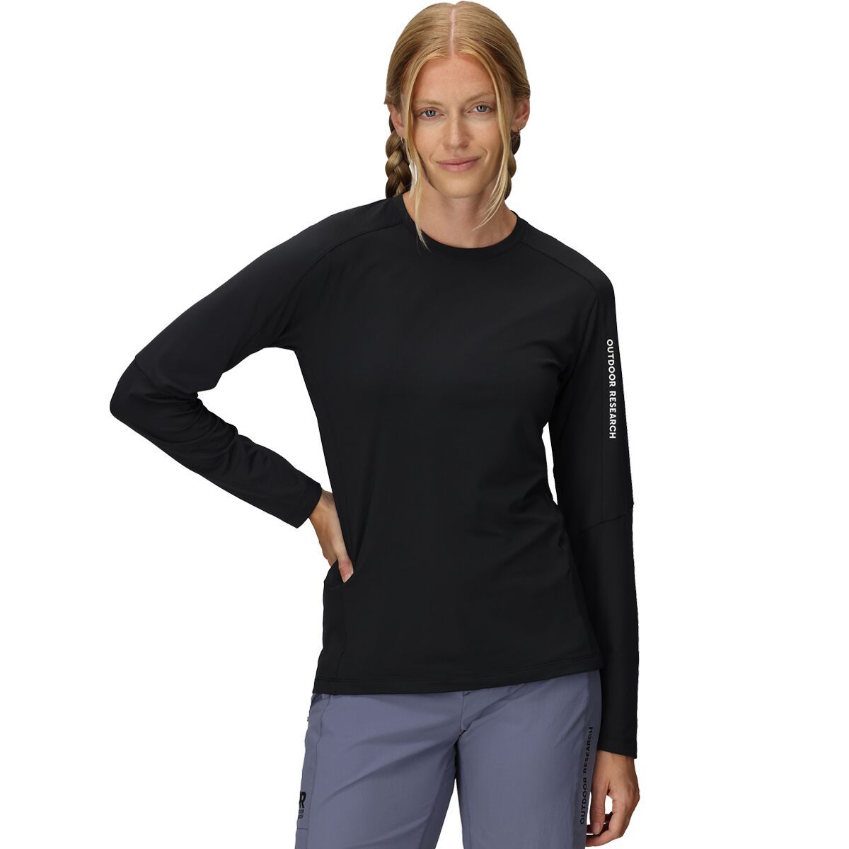 Image of Outdoor Research Freewheel Long-Sleeve Jersey - Women's Black, XS