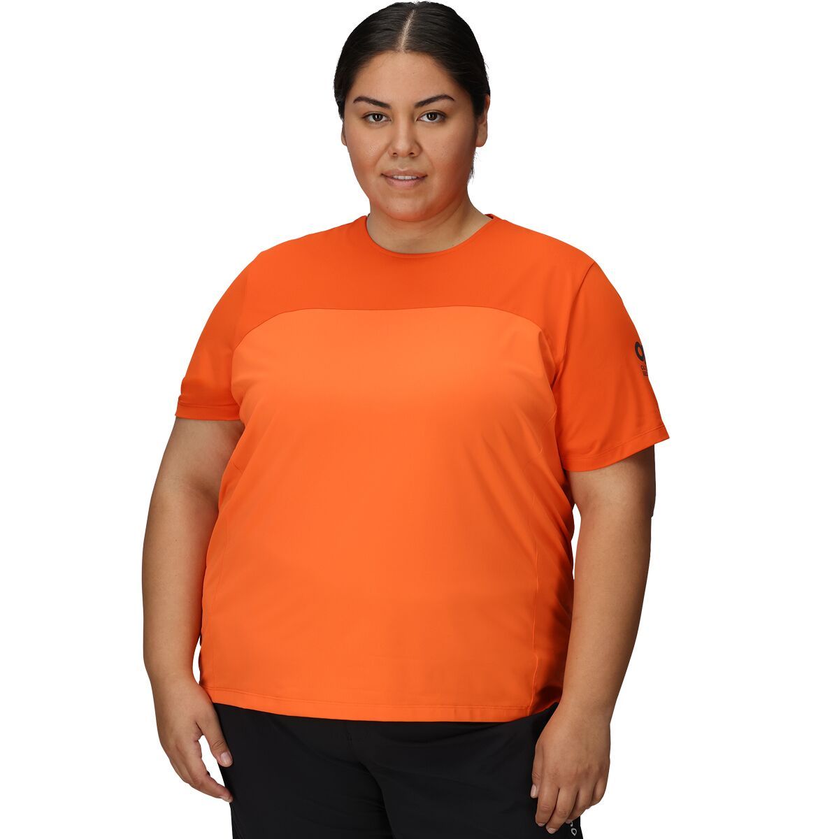 Image of Outdoor Research Freewheel Short-Sleeve Jersey - Plus - Women's Spice/Zest, 1X