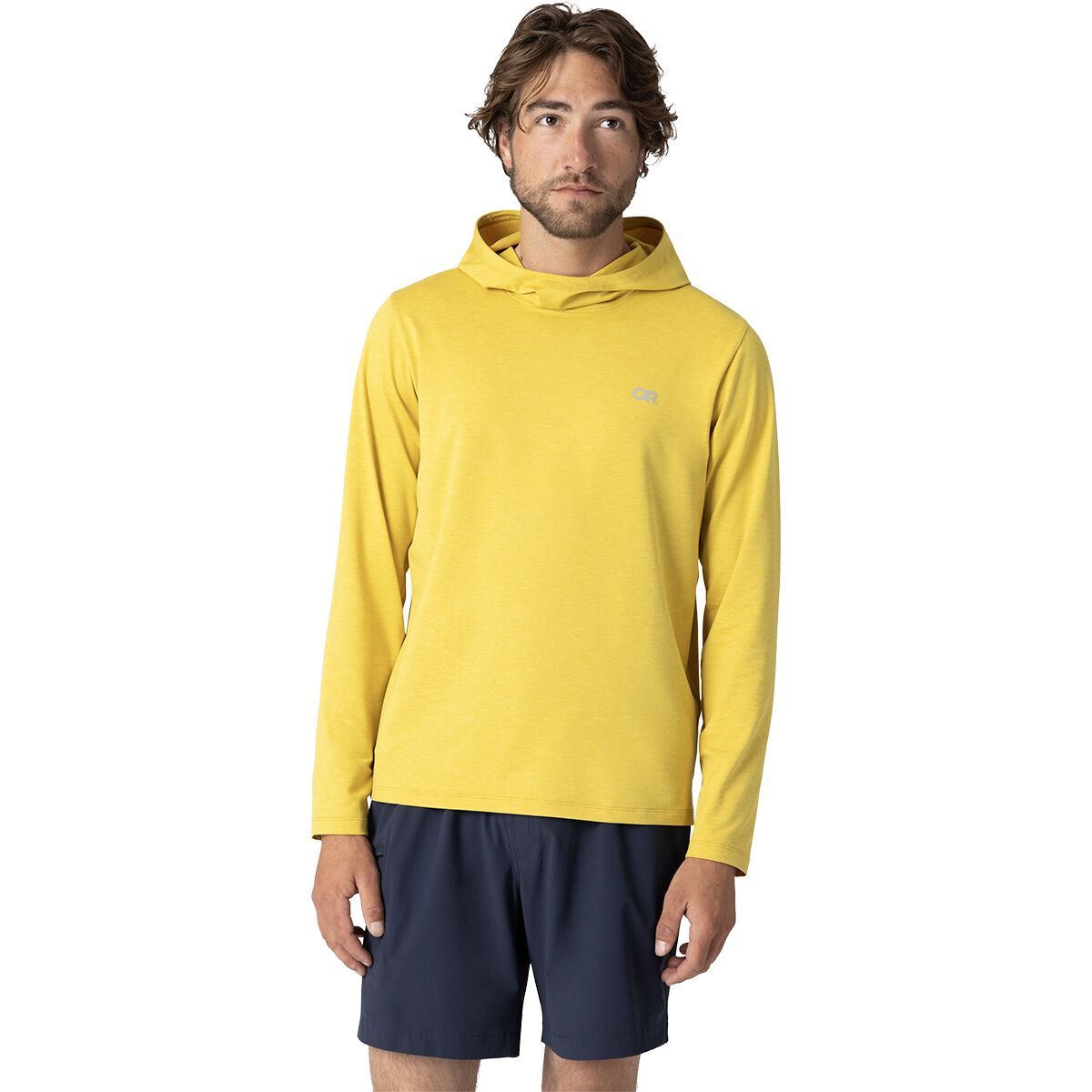Image of Outdoor Research ActiveIce Spectrum Sun Hoodie - Men's Amber Heather, XL