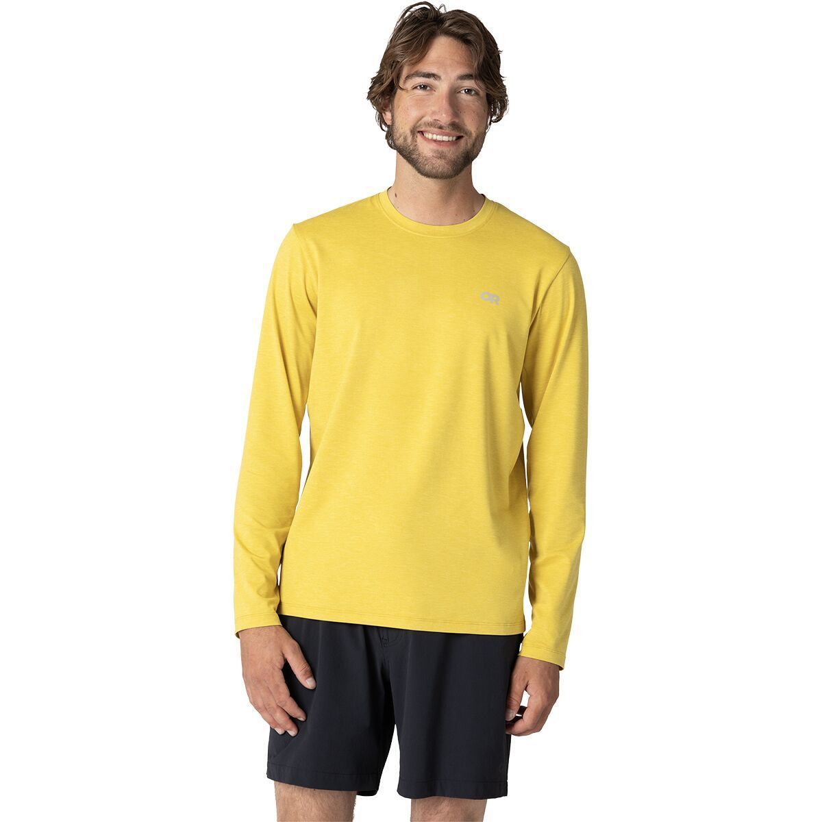 Image of Outdoor Research ActiveIce Spectrum Sun Long-Sleeve T-Shirt - Men's Amber Heather, L