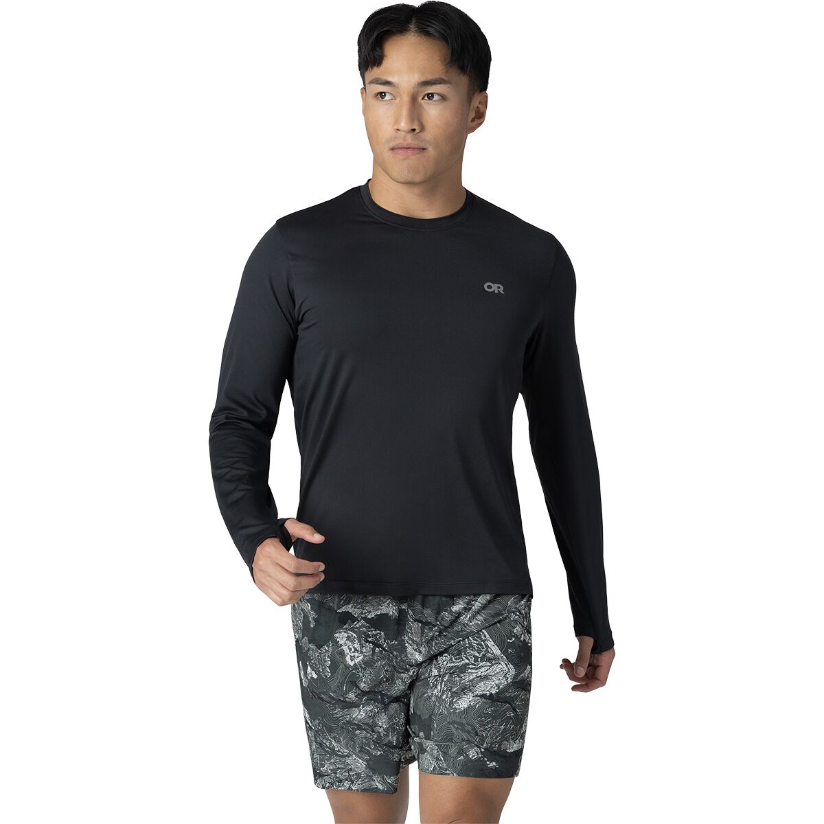 Image of Outdoor Research ActiveIce Spectrum Sun Long-Sleeve T-Shirt - Men's Black, S