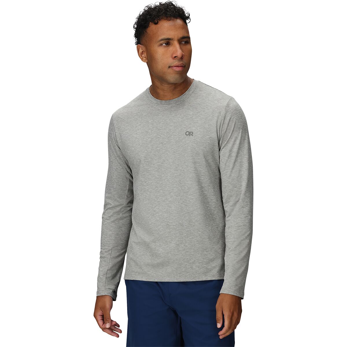 Image of Outdoor Research ActiveIce Spectrum Sun Long-Sleeve T-Shirt - Men's Grey Heather, XL