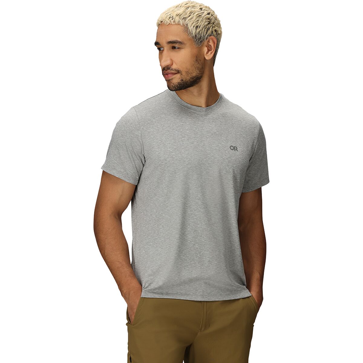 Image of Outdoor Research ActiveIce Spectrum Sun T-Shirt - Men's Grey Heather, M