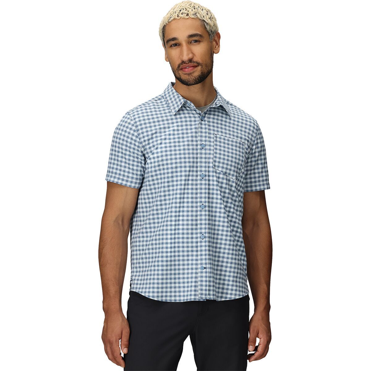 Image of Outdoor Research Blackbird Short-Sleeve Shirt - Men's Cenote Plaid, S