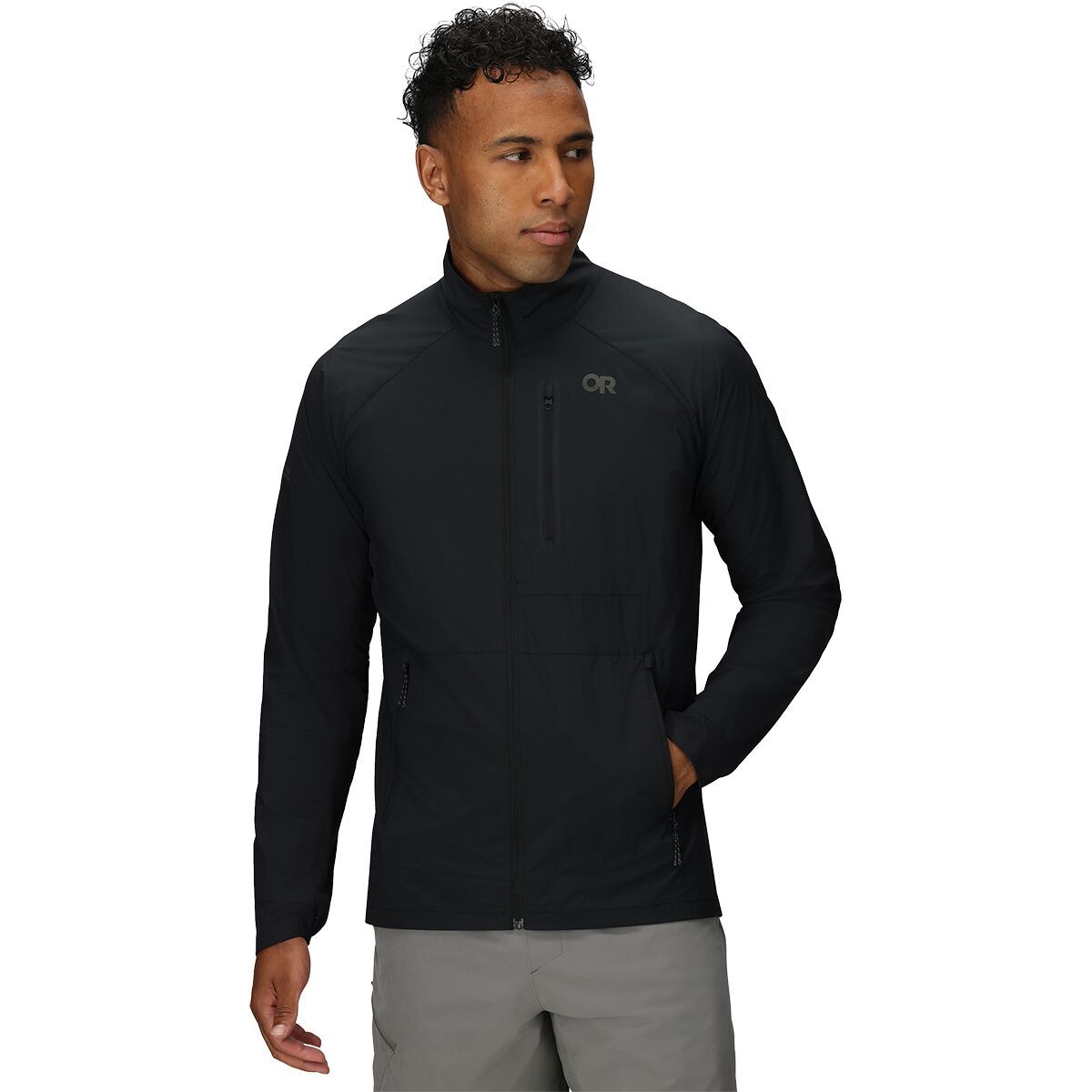 Image of Outdoor Research Deviator Wind Jacket - Men's Black, L