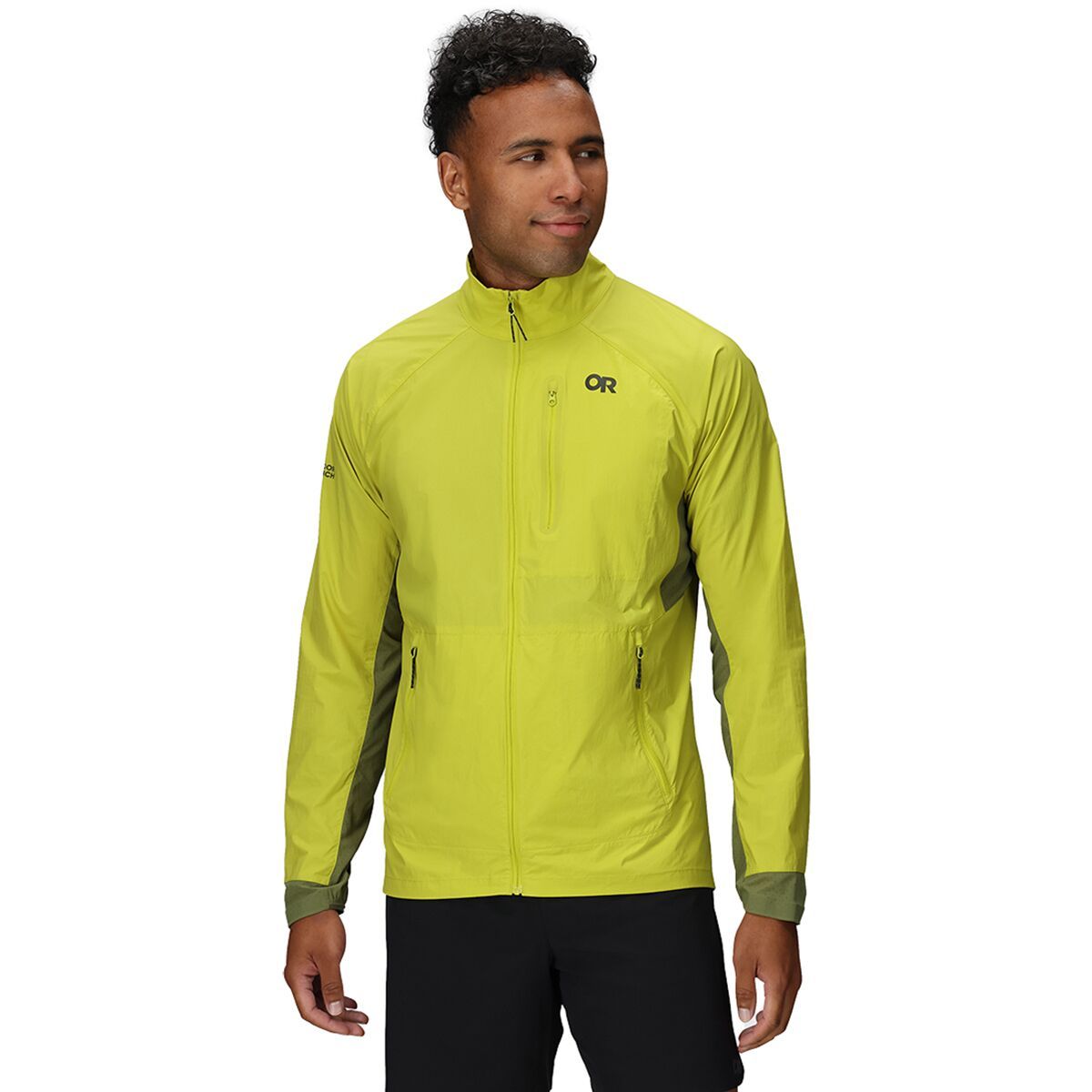 Image of Outdoor Research Deviator Wind Jacket - Men's Viper/Willow, L