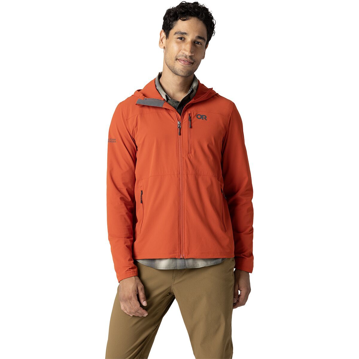 Image of Outdoor Research Ferrosi Hooded Jacket - Men's Cardinal, XXL