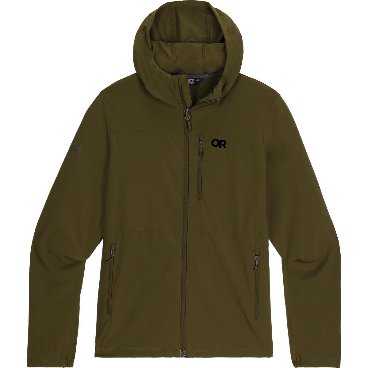 Image of Outdoor Research Ferrosi DuraPrint Hooded Jacket - Men's Dark Olive, L