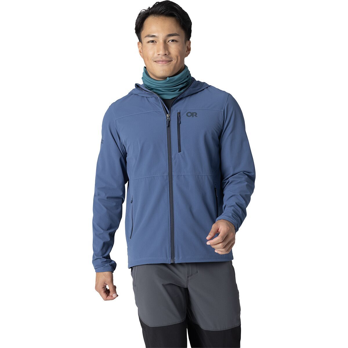 Image of Outdoor Research Ferrosi DuraPrint Hooded Jacket - Men's Skyline, XXL