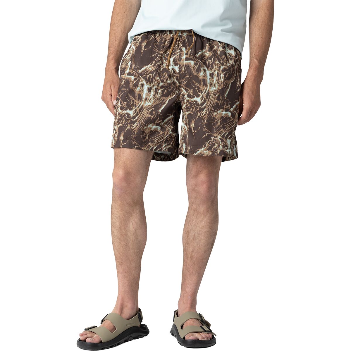 Image of Outdoor Research Odyssey Multi Short - Men's Chestnut Alcove Print, M