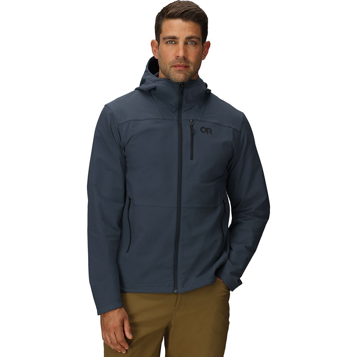 Image of Outdoor Research Ultima Softshell Hooded Jacket - Men's Atlantic, M