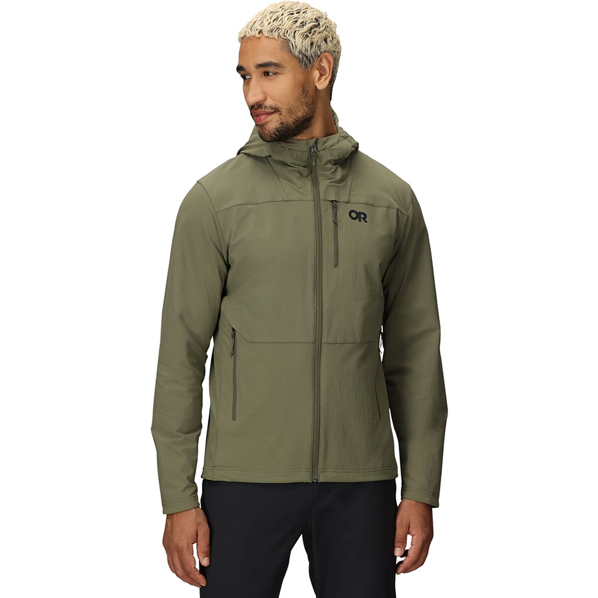 Image of Outdoor Research Ultima Softshell Hooded Jacket - Men's Ranger Green, S