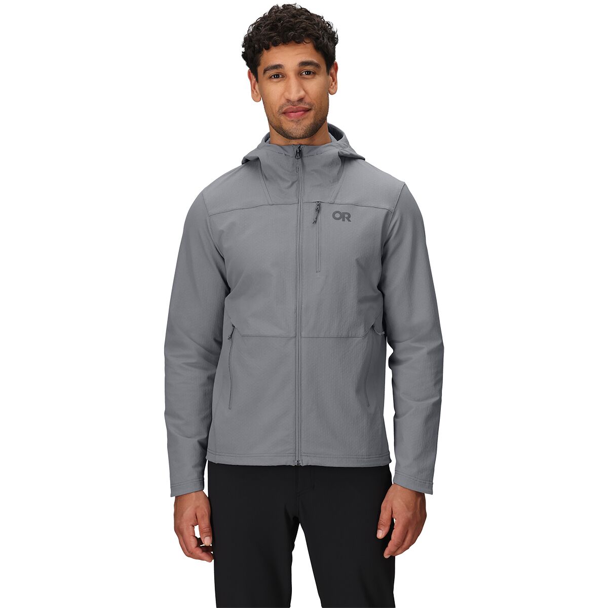 Image of Outdoor Research Ultima Softshell Hooded Jacket - Men's Wolf Grey, XXL